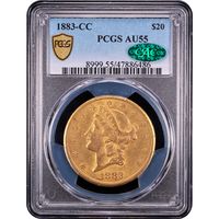 1883-CC Liberty Gold Double Eagle ($20) Obverse Slab Image