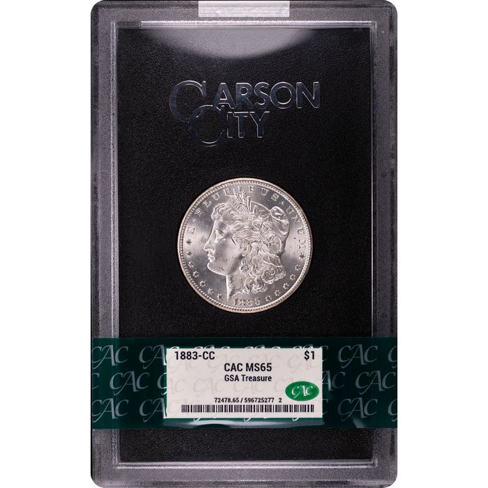 1883-CC Morgan Dollar ($1) GSA Obverse Slab Image