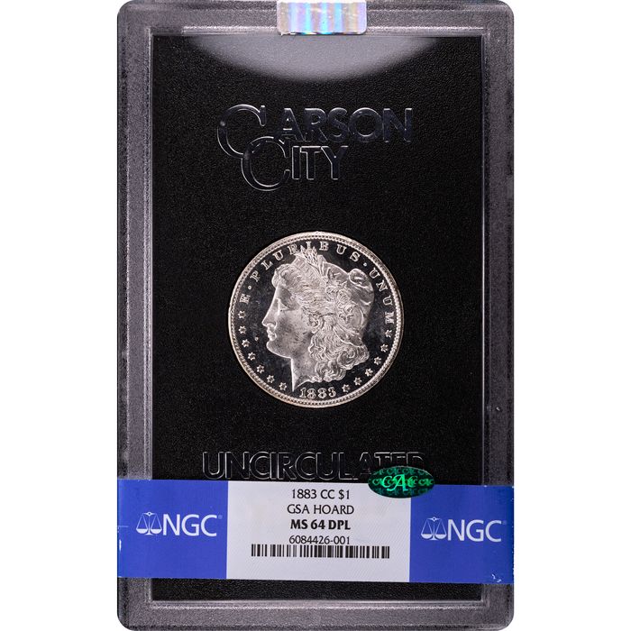 1883-CC Morgan Dollar ($1) GSA Obverse Slab Image
