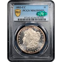 1883-CC Morgan Dollar ($1) Obverse Slab Image