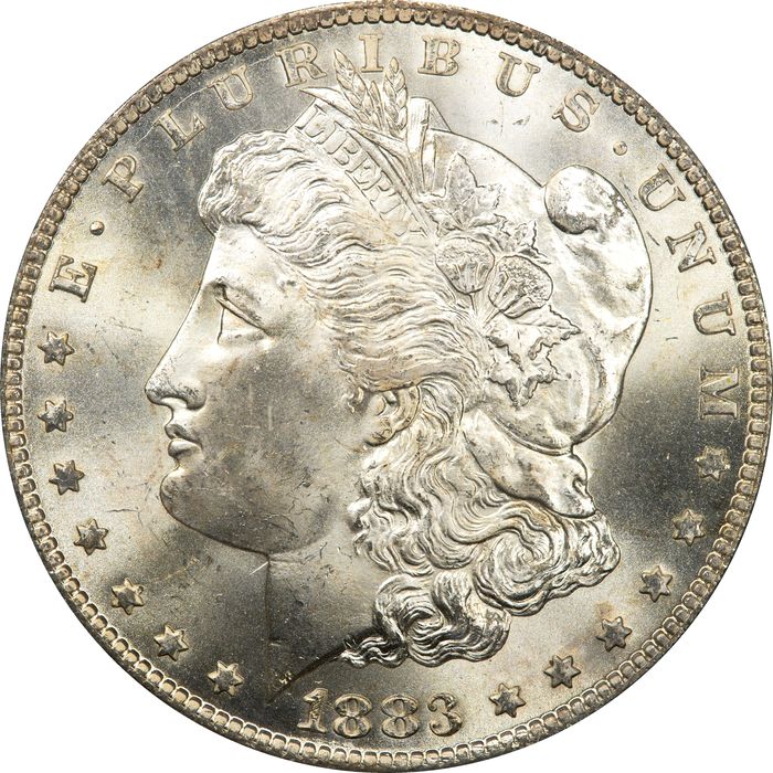 1883-CC Morgan Dollar Obverse Image
