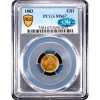 1883 Gold Dollar ($1) Obverse Image