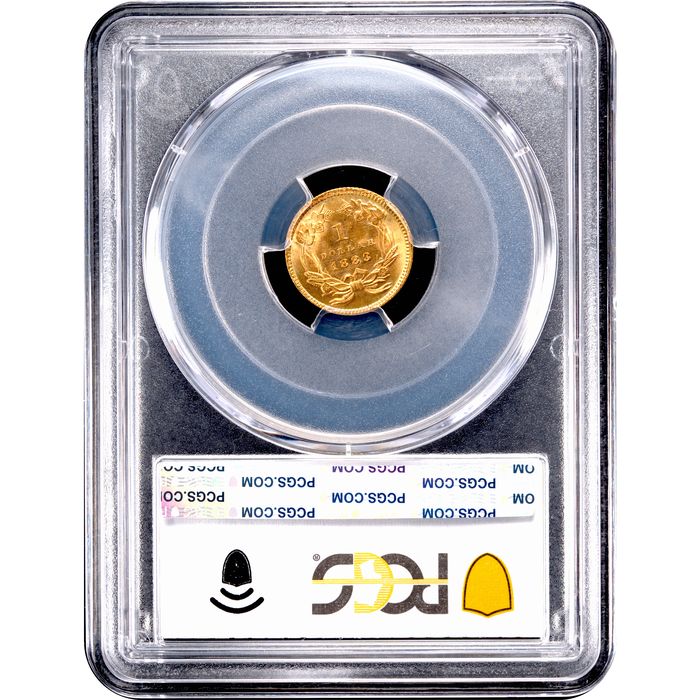 1883 Gold Dollar ($1) Reverse Image