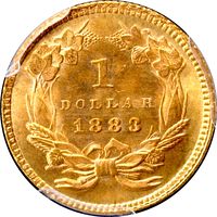 1883 Gold Dollar ($1) Photo 4