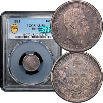 1883 Hawaii Dime (10c) Composite Image
