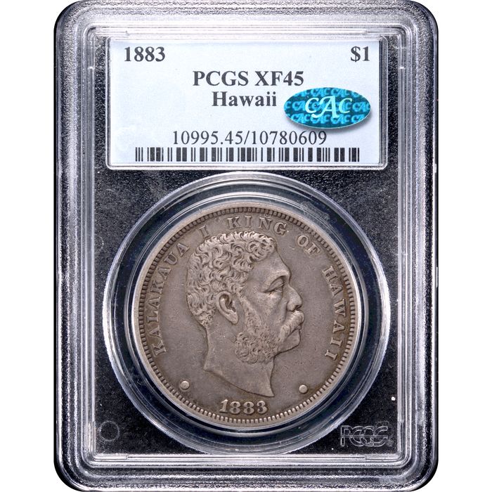 1883 Hawaii Dollar ($1) Obverse Slab Image