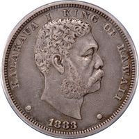 1883 Hawaii Dollar ($1) Obverse Image
