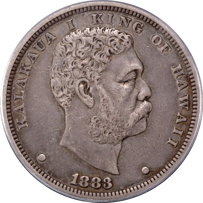 1883 Hawaii Dollar ($1) Obverse Image