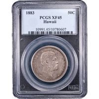 1883 Hawaii Half Dollar (50c) Obverse Image