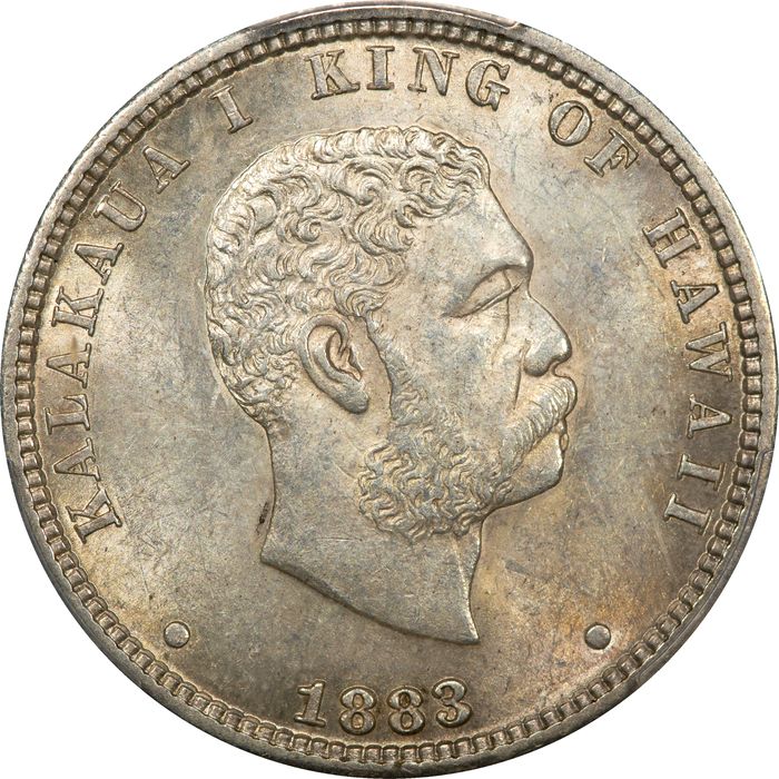 1883 Hawaii Quarter (25c) Obverse Image