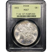 1883 Morgan Dollar ($1) OGH Obverse Slab Image