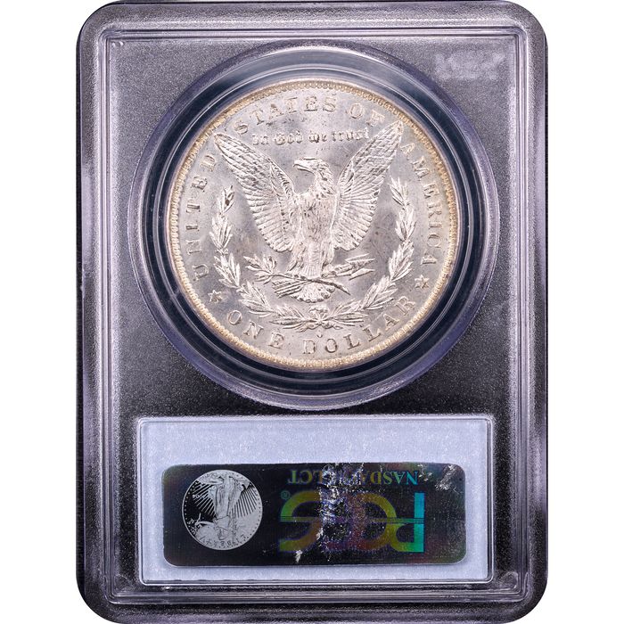 1883-O Morgan Dollar ($1) Rainbow Toner Reverse Slab Image