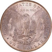 1883-O Morgan Dollar ($1) Rainbow Toner Reverse Image