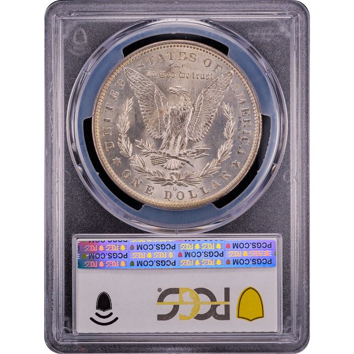 1883-O Morgan Dollar ($1) Rainbow Toner Reverse Slab Image