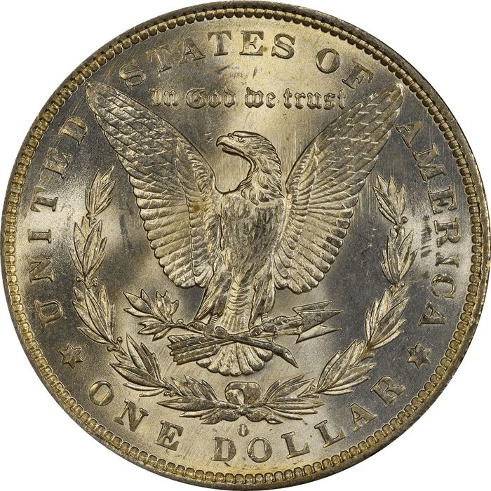 1883-O Morgan Dollar ($1) Rainbow Toner Reverse Image