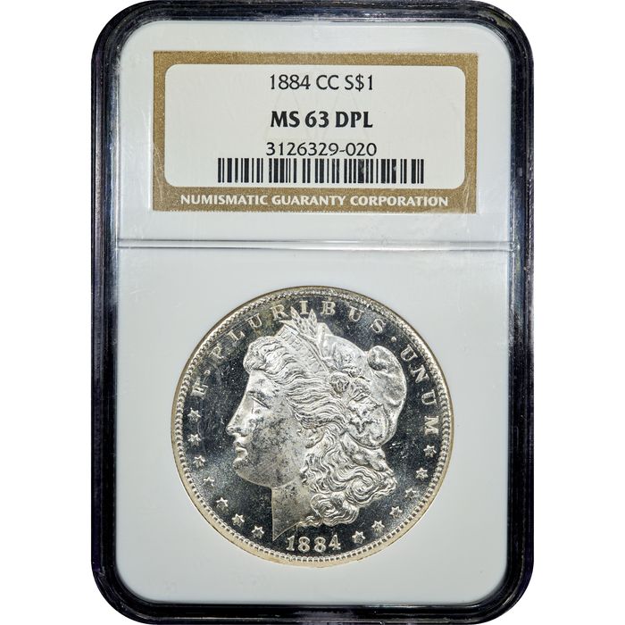 1884-CC Morgan Dollar ($1) Obverse Slab Image