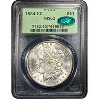 1884-CC Morgan Dollar ($1) OGH Obverse Slab Image