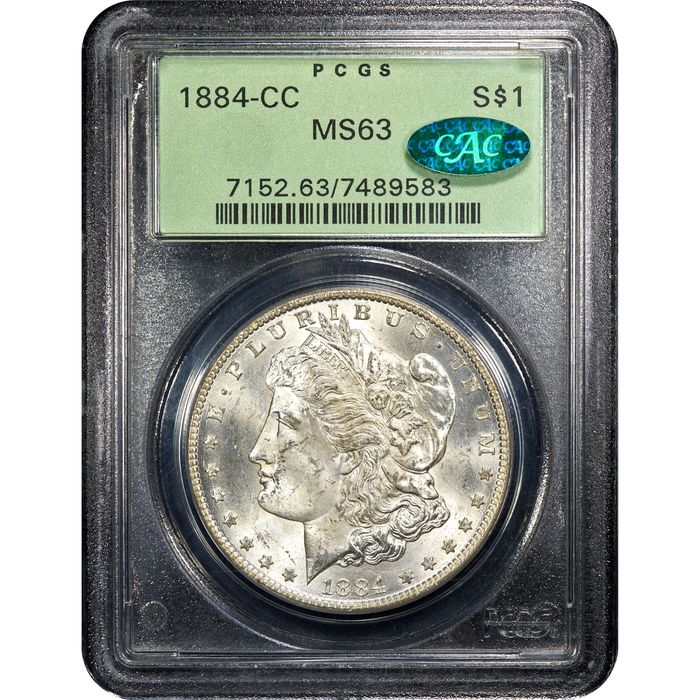 1884-CC Morgan Dollar ($1) OGH Obverse Slab Image