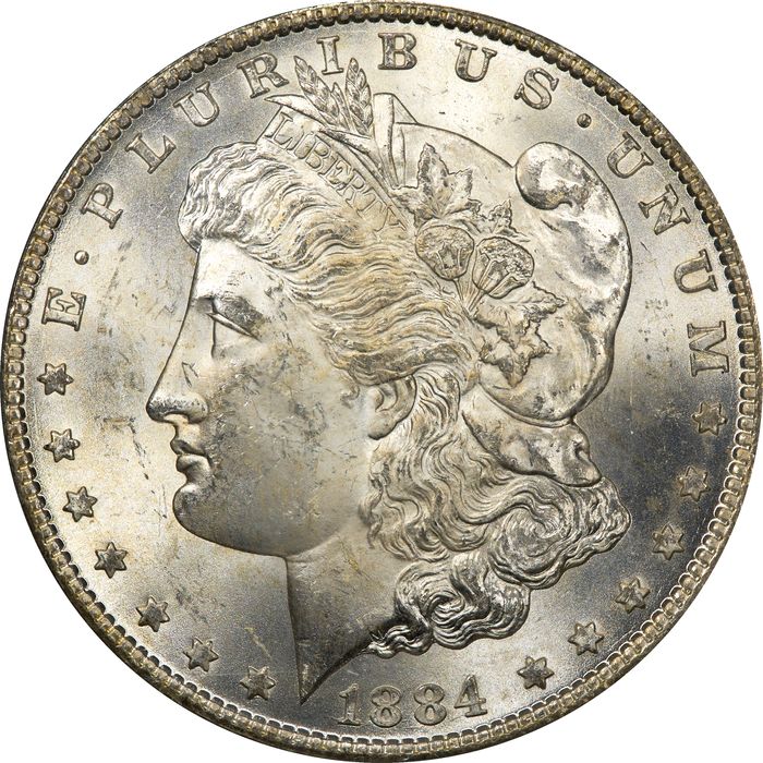 1884-CC Morgan Dollar ($1) OGH Obverse Image