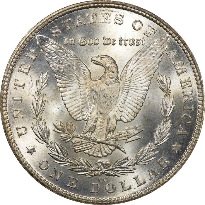 1884-CC Morgan Dollar ($1) OGH Reverse Image