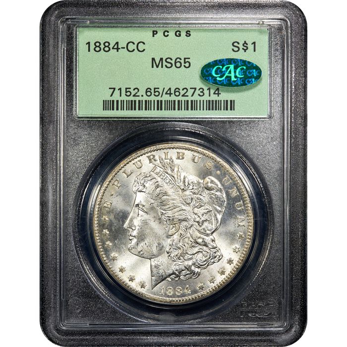 1884-CC Morgan Dollar ($1) OGH Obverse Slab Image