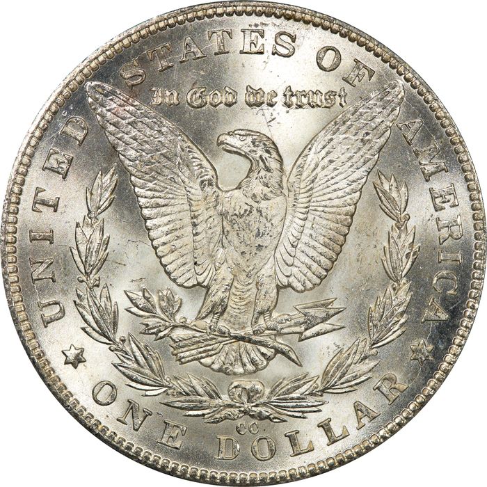 1884-CC Morgan Dollar ($1) OGH Reverse Image