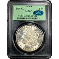 1884-CC Morgan Dollar ($1) OGH Obverse Image