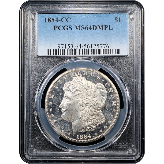 1884-CC Morgan Dollar ($1) Obverse Slab Image