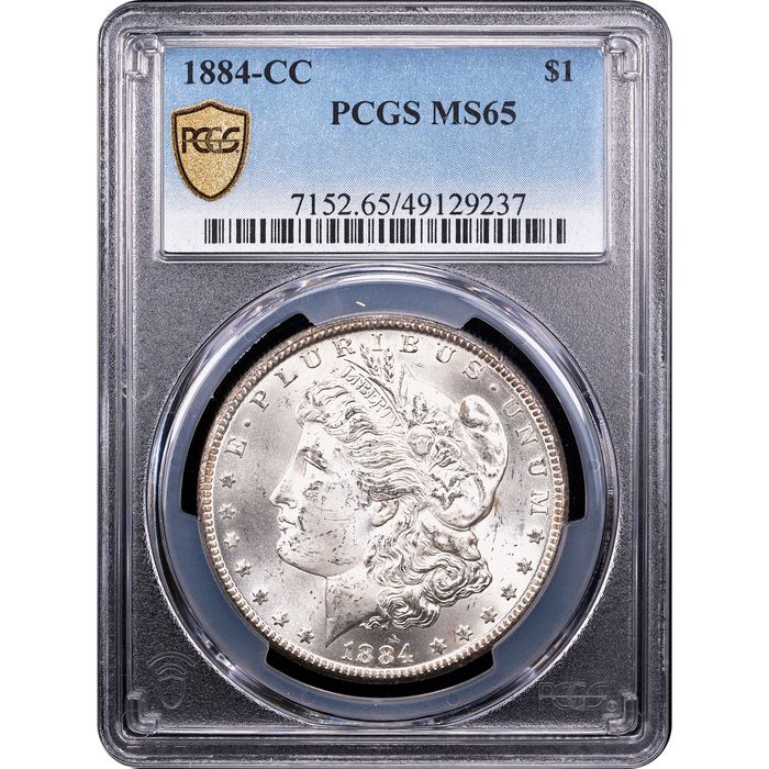1884-CC Morgan Dollar ($1) Obverse Slab Image