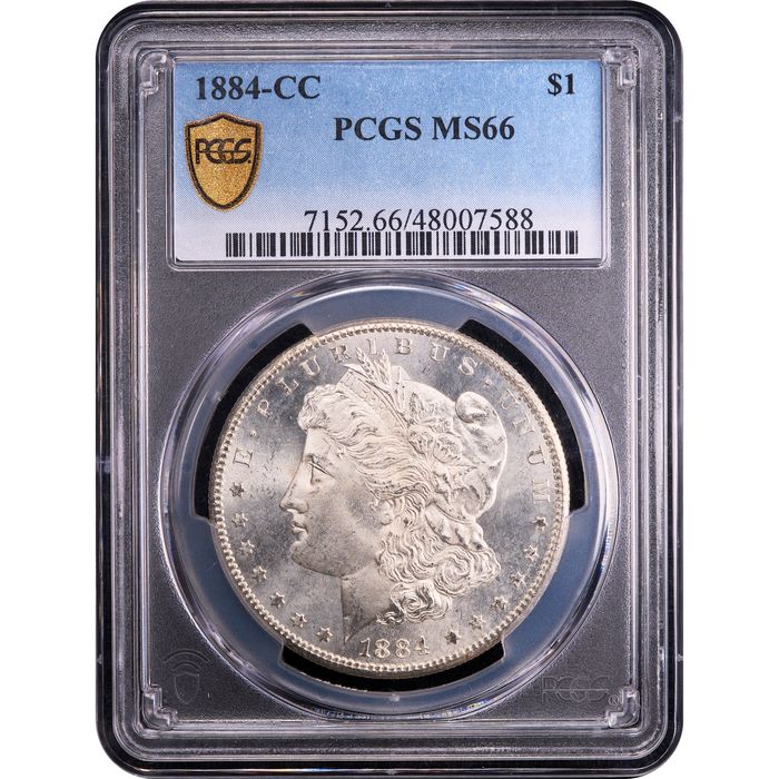 1884-CC Morgan Dollar ($1) Obverse Slab Image