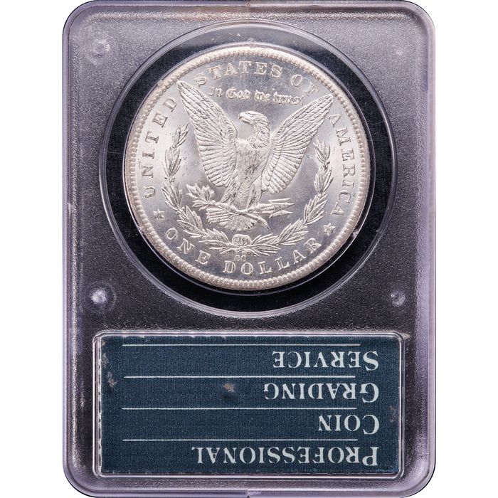 1884-CC Morgan Dollar ($1) Rattler Reverse Image