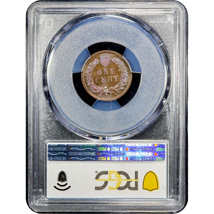 1884 Indian Cent (1c) Reverse Slab Image