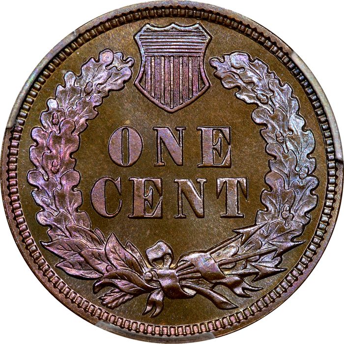 1884 Indian Cent (1c) Reverse Image