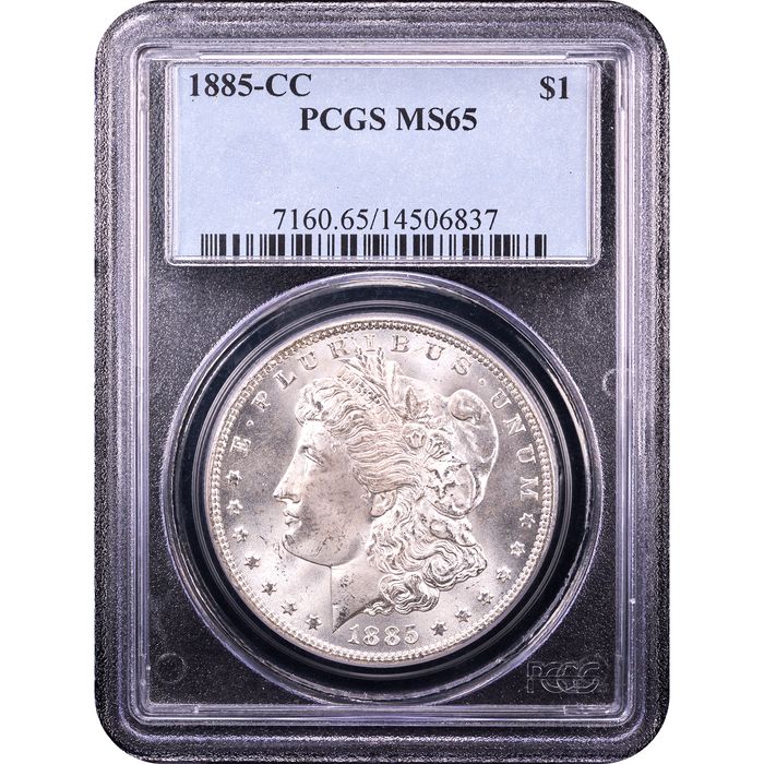 1885-CC Morgan Dollar ($1) Obverse Slab Image