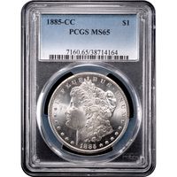 1885-CC Morgan Dollar ($1) Obverse Slab Image