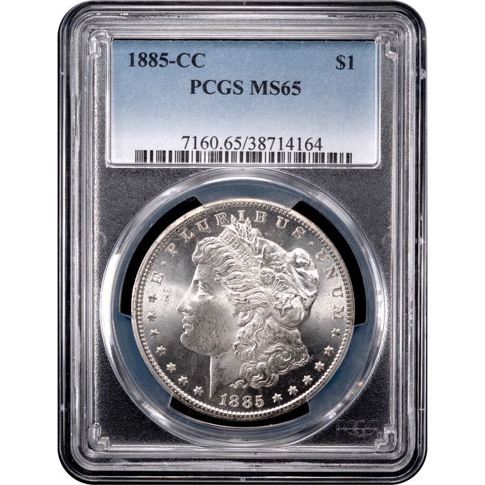 1885-CC Morgan Dollar ($1) Obverse Slab Image