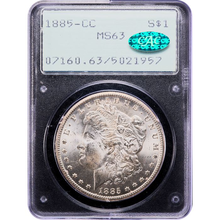 1885-CC Morgan Dollar ($1) Rattler Obverse Image