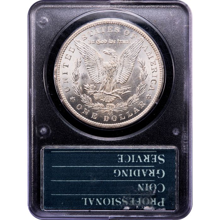 1885-CC Morgan Dollar ($1) Rattler Reverse Image