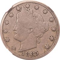1885 Liberty Nickel (5c) Obverse Image