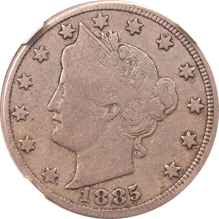 1885 Liberty Nickel (5c) Obverse Image