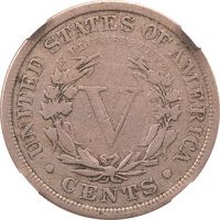 1885 Liberty Nickel (5c) Reverse Image