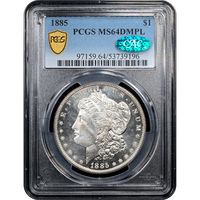 1885 Morgan Dollar ($1) Obverse Slab Image