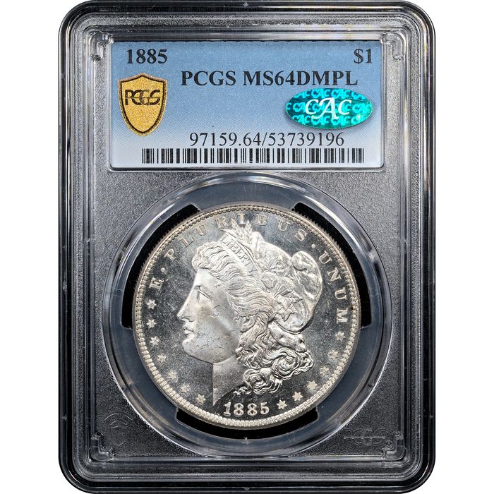 1885 Morgan Dollar ($1) Obverse Slab Image