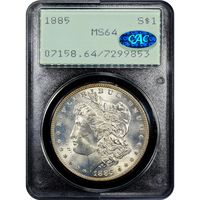 1885 Morgan Dollar ($1) Rattler Obverse Image