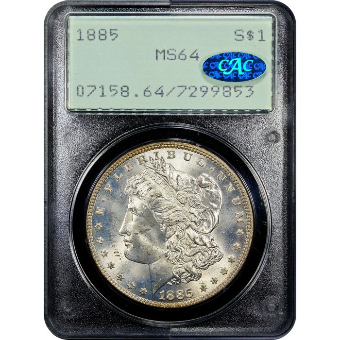 1885 Morgan Dollar ($1) Rattler Obverse Image