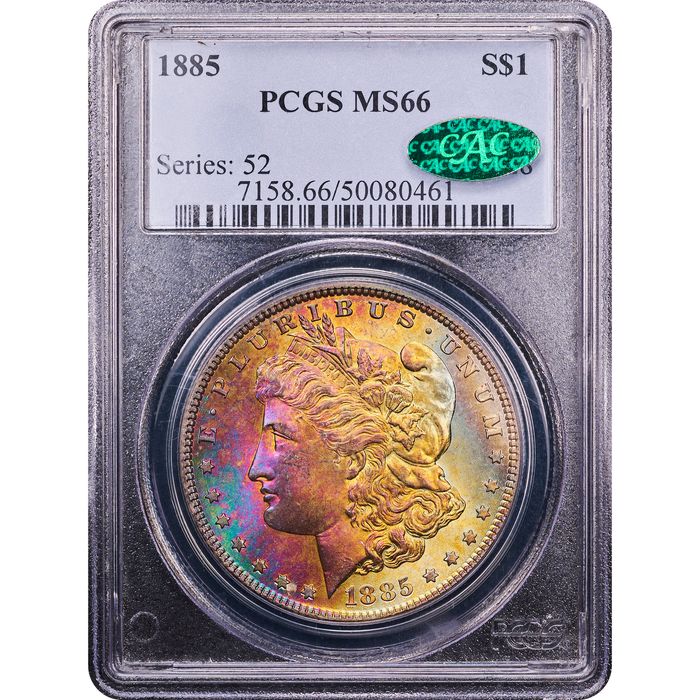1885 Morgan Dollar ($1) Toner Obverse Slab Image