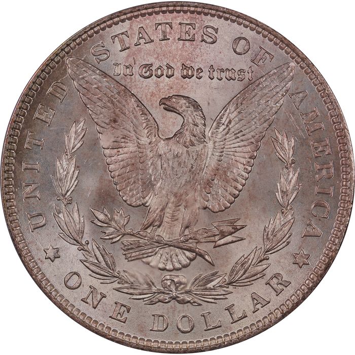 1885 Morgan Dollar ($1) Toner Reverse Image