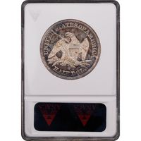 1885-O Arrows Seated Liberty Half Dollar Reverse Slab Image