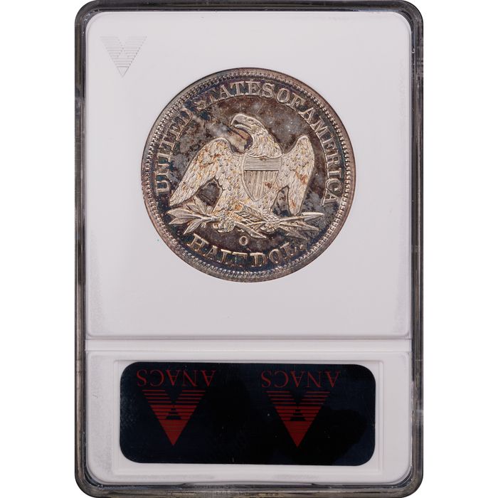 1885-O Arrows Seated Liberty Half Dollar Reverse Slab Image