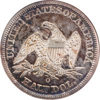 1885-O Arrows Seated Liberty Half Dollar Reverse Image
